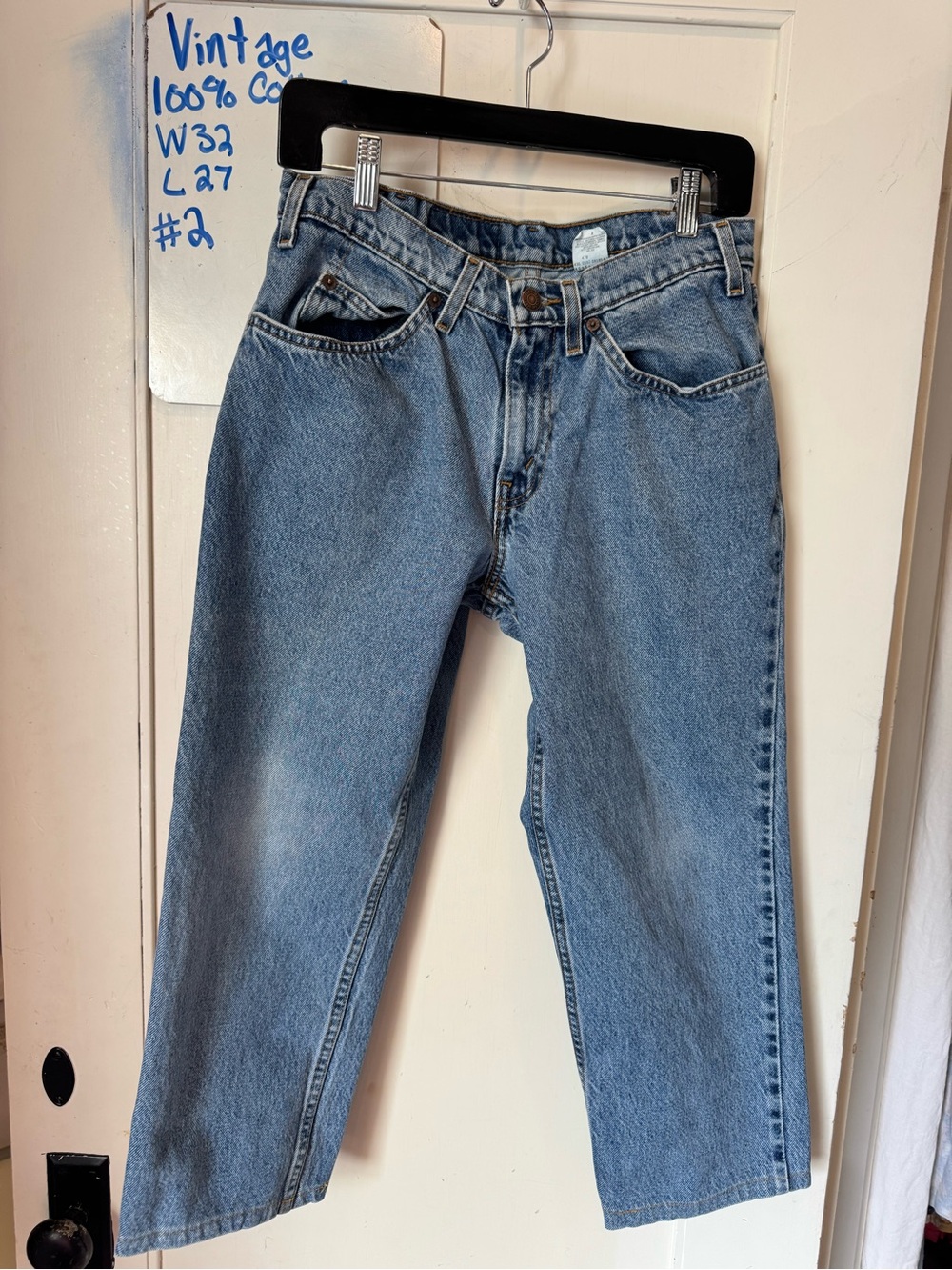 RARE Vintage Levis Orange Tab 100%Cotton Men’s 550Jeans in Light Blue